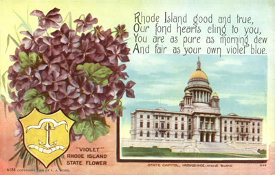 Rhode Island State Flower and State Capitol