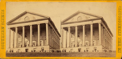 Stereoscopic card of Virginia capitol