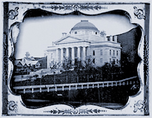 Daguerrotype image of the second Vermont State House