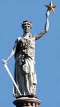 statue on Texas capitol dome
