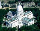 Arial image Wisconsin capitol