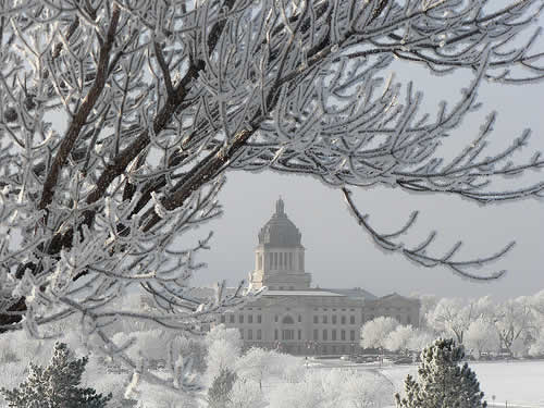 Capitol in snow