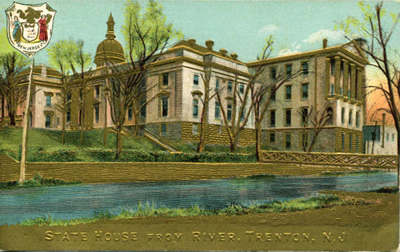 State capitol rear and side view