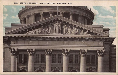 South pediment close-up