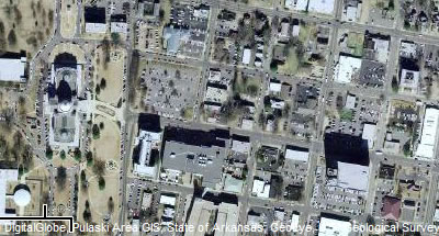 Aerial image of capitol area